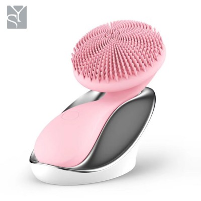 Hot selling rechargeable face brush waterproof silicone facial cleansing brush private label facial cleansing brush