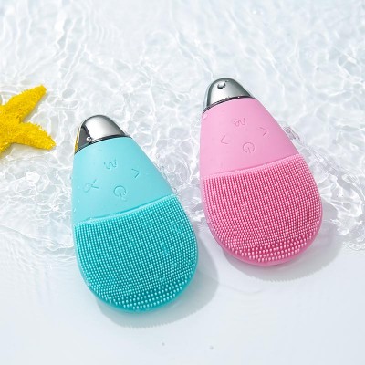 Waterproof Mini Electric Silicone Face Wash Machine Facial Massager Brush for Women and Men